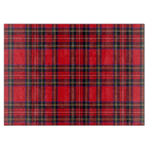 Royal Stewart tartan red black plaid Cutting Board