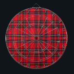 Royal Stewart tartan red black plaid Dartboard<br><div class="desc">Royal Stewart clan tartan red black plaid</div>