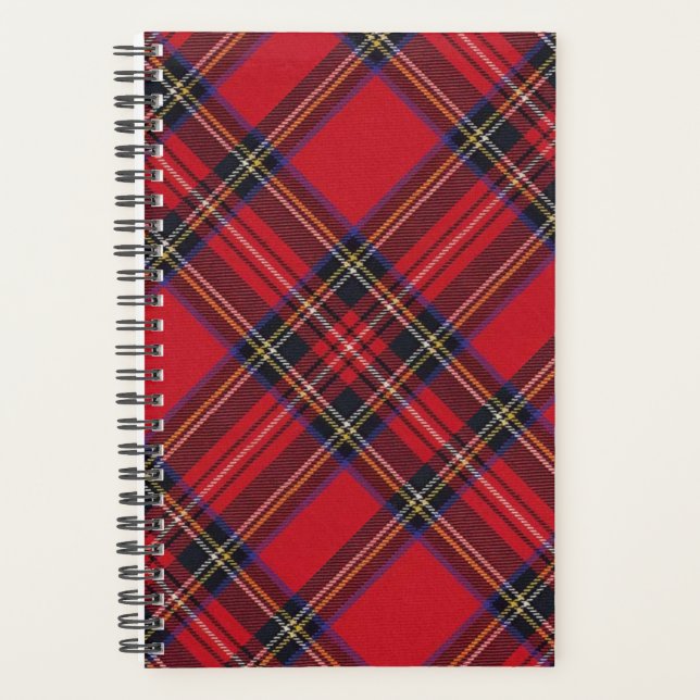 Royal Stewart tartan red black plaid Planner (Front)