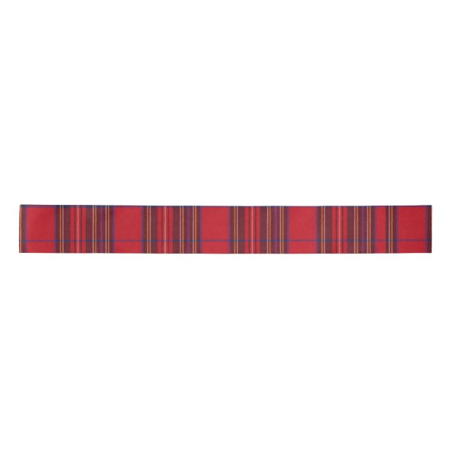 Royal Stewart Tartan Red Plaid Satin Ribbon (Front)