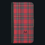 Royal Stewart Tartan Samsung Galaxy S5 Wallet Case<br><div class="desc">Royal Stewart Tartan with monogram S5 case.</div>