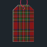 Royal Stewart Tartan Traditional Plaid Christmas Gift Tags<br><div class="desc">Red and green Royal Stewart Tartan Pattern</div>