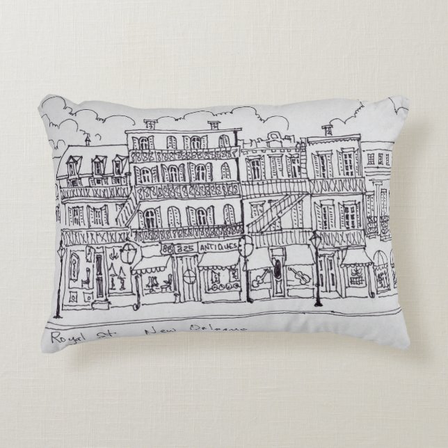 Royal Street | New Orleans, Louisiana Decorative Cushion (Front)