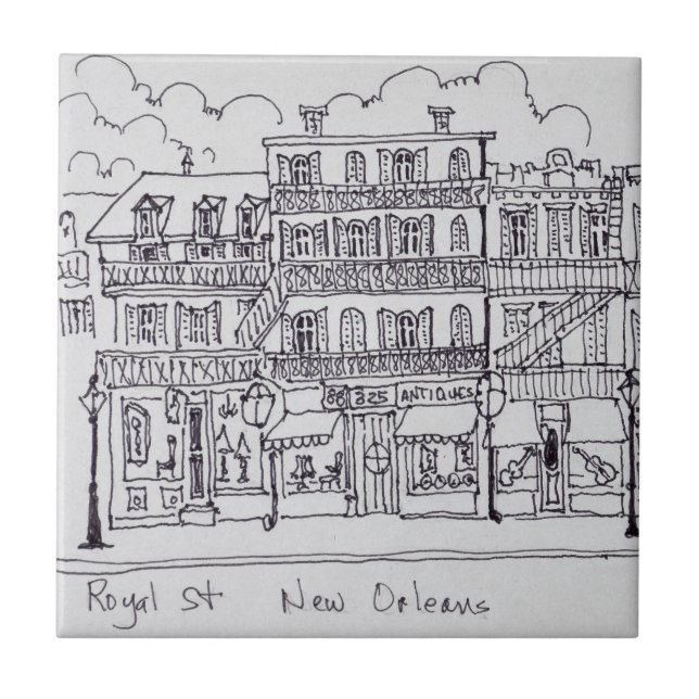 Royal Street | New Orleans, Louisiana Tile (Front)