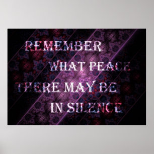 Royal Stripe Desiderata Poem Excerpt Poster