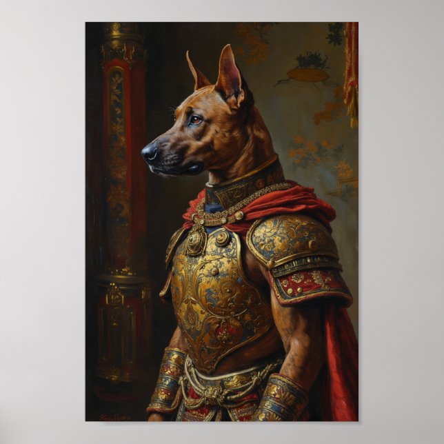 Royal Thai Ridgeback Portrait Poster (Front)