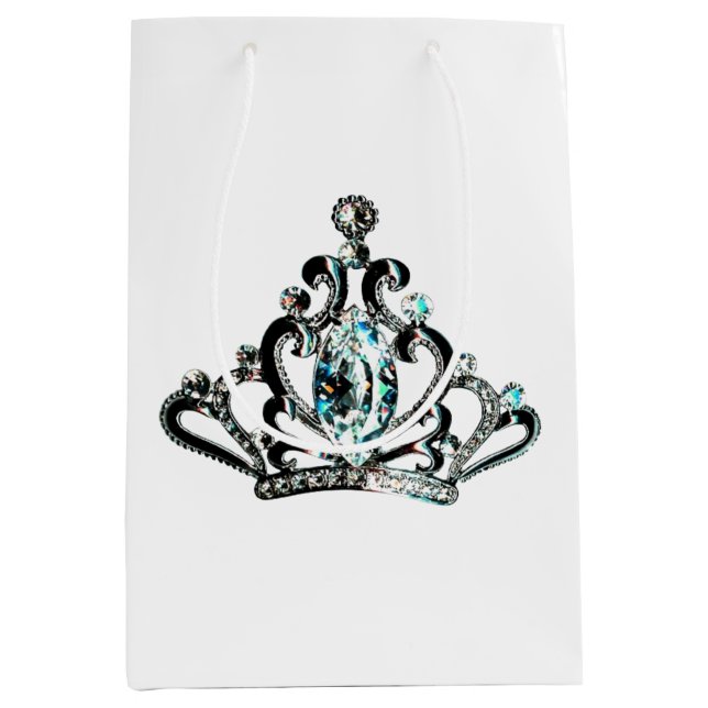 "Royal Tiara" Medium Gift Bag (Front)