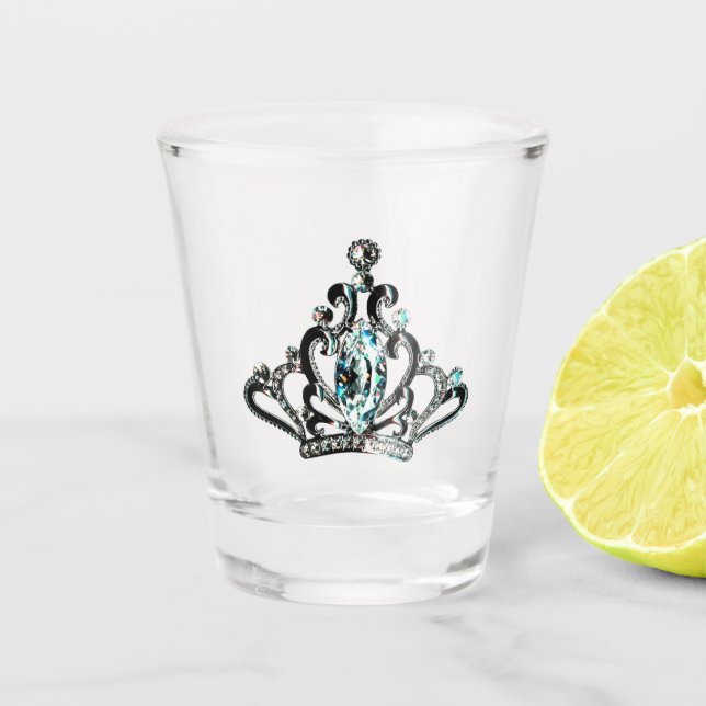 “Royal Tiara” Shot Glass (Front)