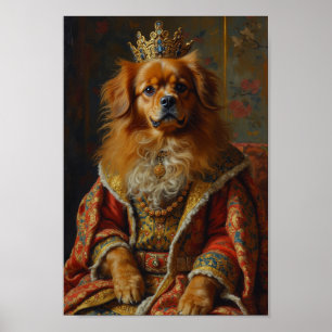 Royal Tibetan Spaniel Portrait Poster