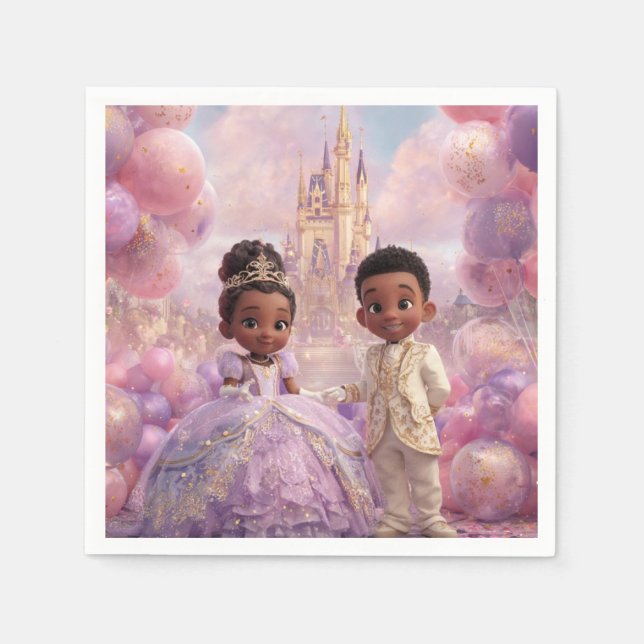 Royal Toddler Celebration Napkin (Front)