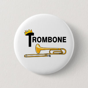 Royal Trombone 6 Cm Round Badge