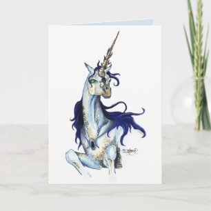 Royal Unicorn Birthday Card