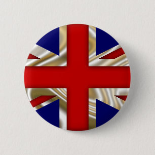 Royal Union Flag - Great Britain 6 Cm Round Badge