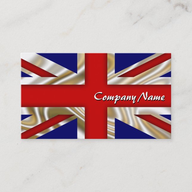Royal Union Flag - Great Britain Business Card (Front)