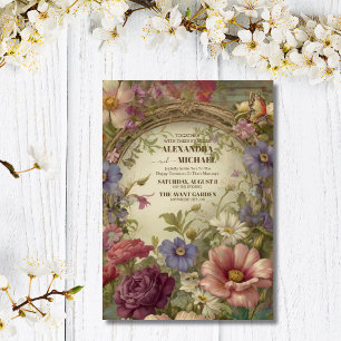 Royal Victorian Garden Wedding Invitation