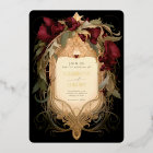 Royal Victorian Wedding Maroon Floral Ornaments