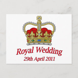 Royal Wedding 29th April 2011 Postcard