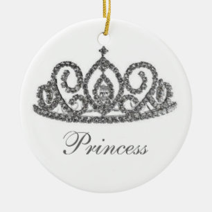 Royal Wedding/Bride's Tiara Ceramic Tree Decoration