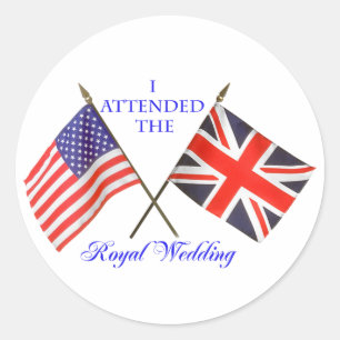 Royal Wedding Classic Round Sticker