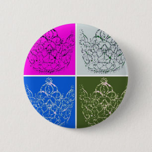 Royal Wedding/Crown 6 Cm Round Badge