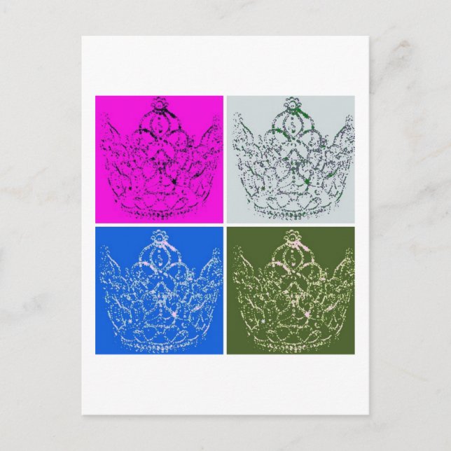 Royal Wedding/Crown Postcard (Front)