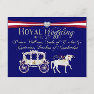 Royal Wedding Duke and Duchess of Cambridge Postca Postcard