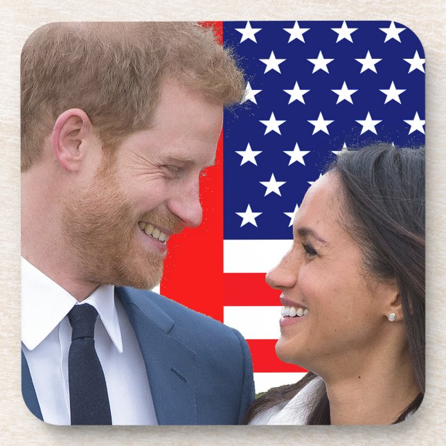 Royal Wedding Harry and Meghan Coaster (Front)
