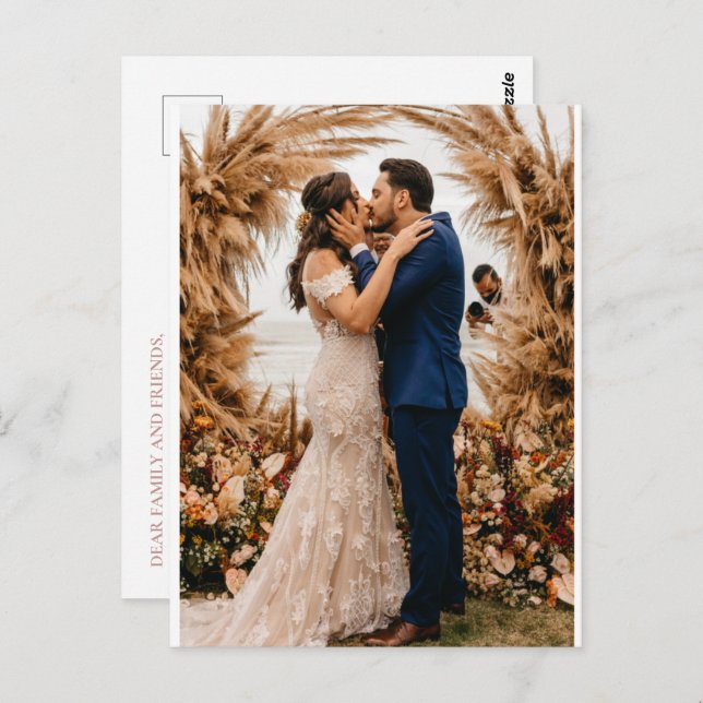 Royal Wedding Invitation Postcard (Front/Back)