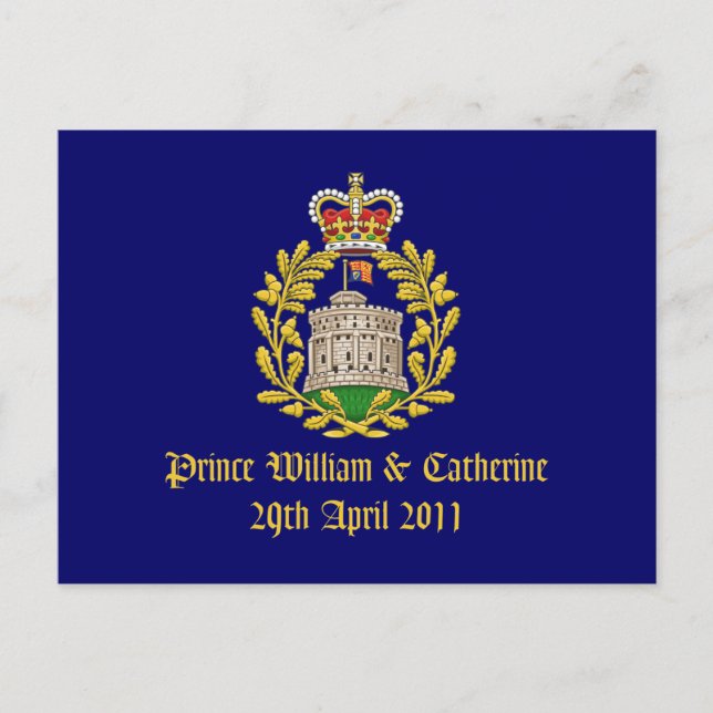 Royal Wedding Postcard (Front)