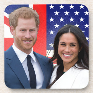 Royal Wedding Prince Harry and Meghan Markle Coaster