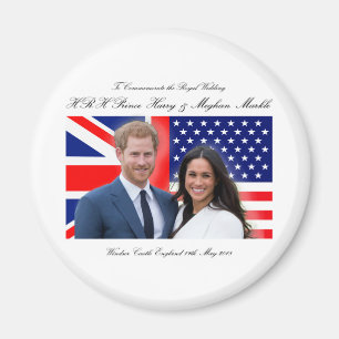 Royal Wedding Prince Harry and Meghan Markle Magnet