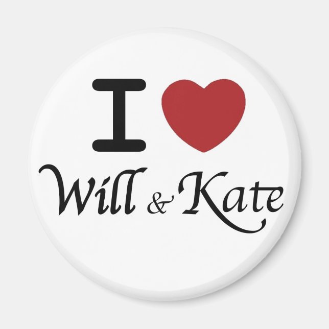Royal Wedding Souvenirs for William and Kate Magnet (Front)