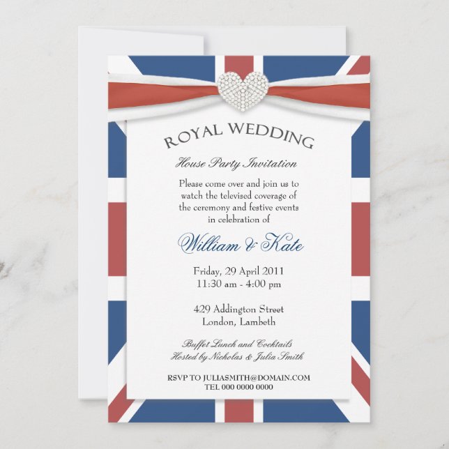 Royal Wedding Watch Party Invitations (Front)