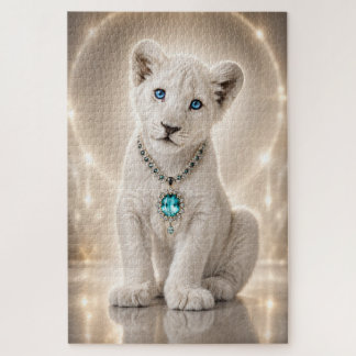 Royal White Lion Blue Sapphire Legacy Puzzle
