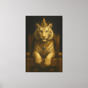 Royal White Tiger • Luxury Fine Art Canvas
