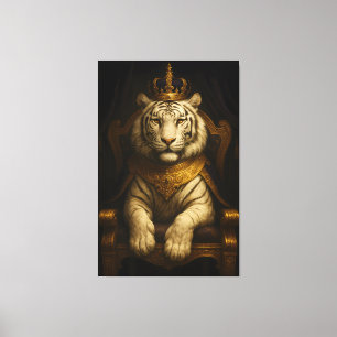 Royal White Tiger • Luxury Fine Art Canvas