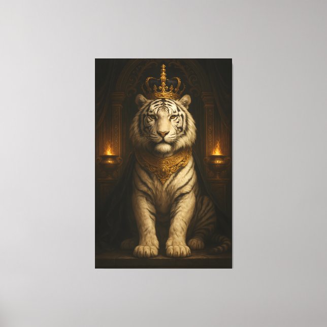 Royal White Tiger • Luxury Fine Art Canvas (Front)