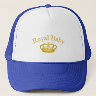 Royal with Golden Crown Trucker Hat