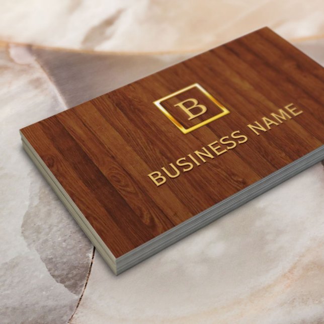 Royal Wood Stripes Plastic Surgeon Business Card (Creator Uploaded)