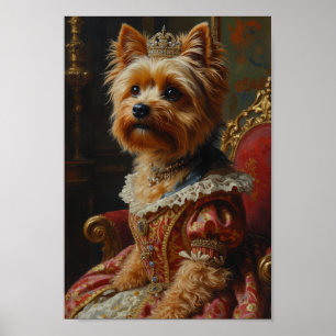 Royal Yorkshire Terrier Portrait Poster
