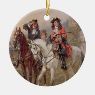 Royalists (oil on panel) (pair of 124465) ceramic tree decoration