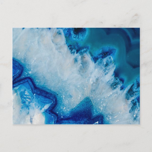 Royally Blue Agate Postcard (Front)