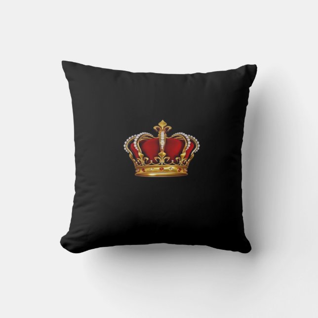 Royalty/Crown Pillow-Queen King Princess Cushion (Front)