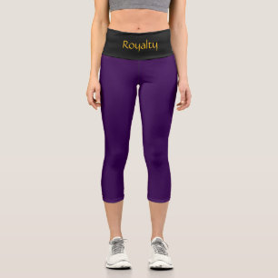 "ROYALTY" Custom High-Waisted Capri Pants