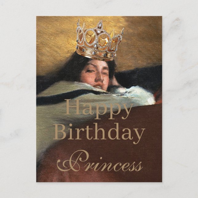 Royalty is So Posh Happy Birthday Princess Postcard (Front)