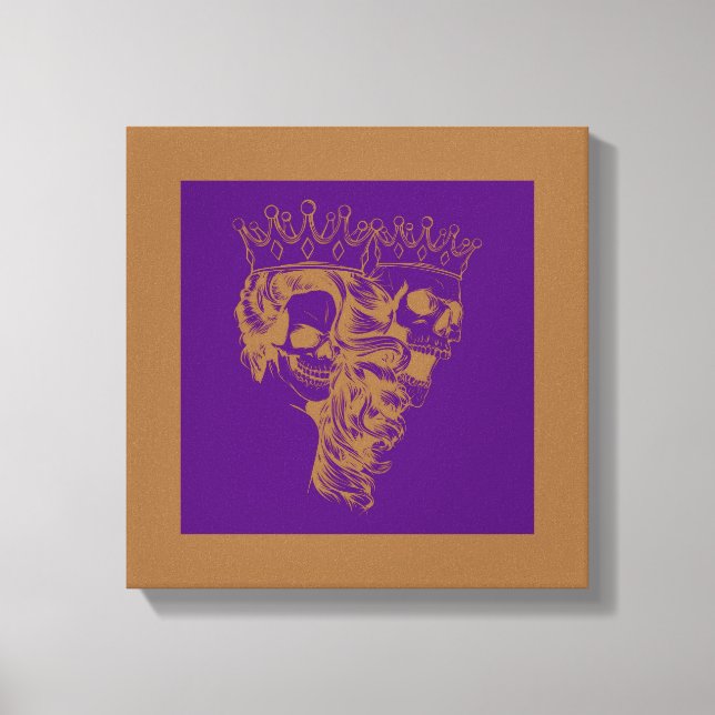 Royalty Made King & Queen Stretched Canvas Print (Front)