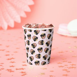 Royalty Rottweiler Dog Paper Cups