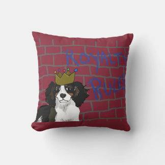 Royalty Rules - King Cavalier Throw Pillow