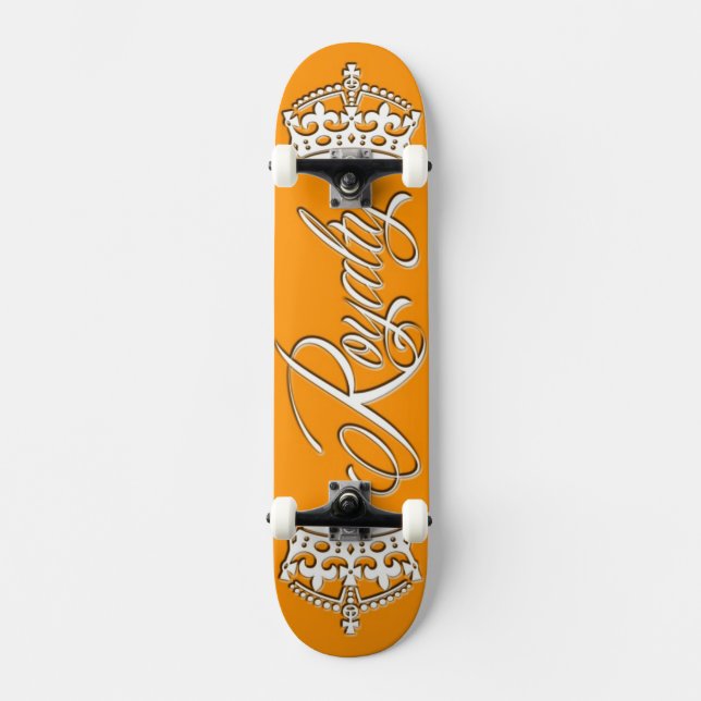 Royalty Skateboard Deck Orange (Front)