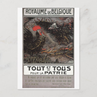 Royaume Belgique Propaganda Poster Postcard